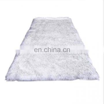 Hot Selling Long Hair Pile Acrylic Polyester Synthetic Sheepskin Carpets With Low Price photo-2