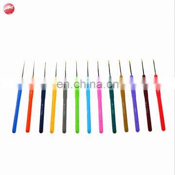 Colorful Soft Aluminum Ergonomic Small Crochet Hook Kit