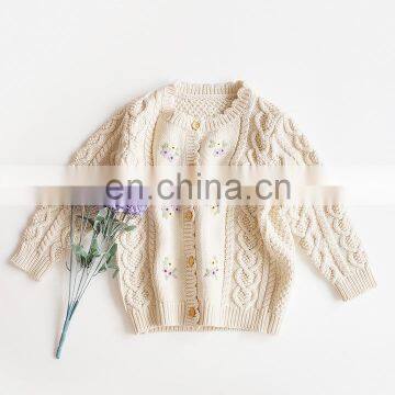 2020 Spring Girls' Jacket Embroidered Flowers Kids Coats Childrenswear Wholesale photo-2