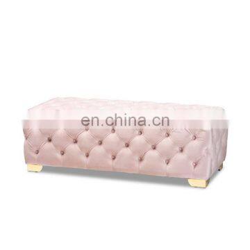 Reatai Modern Home Furniture Bed Sofa Tufted Ottoman Seat Living Bench photo-2