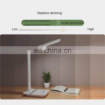 Stepless Dimming Office Desk Lamps With USB Charging Port 1800mah Battery Dimmable Eye-Caring Table Lamp With 3 Color Modes photo-7