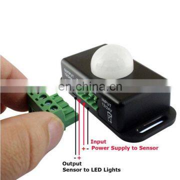 Mini DC12V-24V 8A Infrared PIR Motion Sensor Switch For LED Strip Lights photo-5