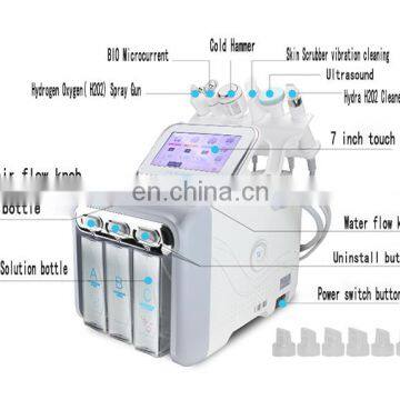 6 in 1 Oxygen Facial Deep Cleansing Water Oxygen Jet Peel Face Lifting Machine for Face Management
