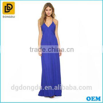 Made in China Latest Fashion Ladies Elegant Purple Formal Dress Chiffon Dress