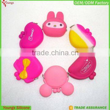 2016 Colorful Silicone Purse Wallet /Cute Animal/New Design Silicone Coin Purse