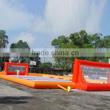 giant with red inflatable football field