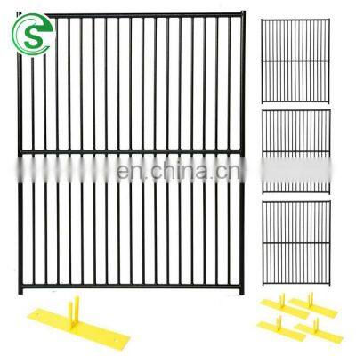 Canada construction site fence panel powder coated outdoor used temporary fencing