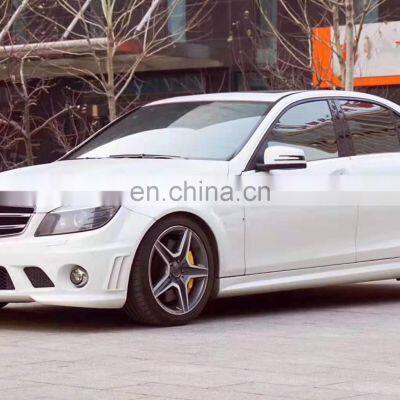 2007-2014 W204 High-quality Front Rear Bumper Side Skirts FOR Mercedes-Benz C-CLASS (W204) Refit Upgrade to C63 Full Bodykit