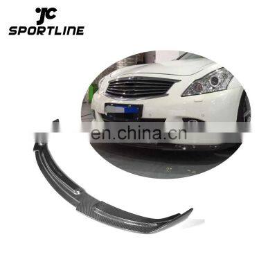 Carbon Fiber Front Bumper Spoiler Lip for Infiniti G37 2009-2013