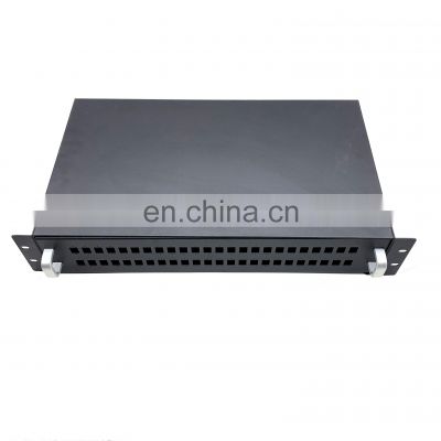 96 Port 2U 19 inch Fiber Optic Patch Panel SC LC FC ST Fiber Optic Patch Panel Fiber Splice Tray