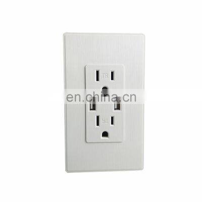 Home Wall Socket US Standard 2.1A Double USB Port Power Plug Outlets