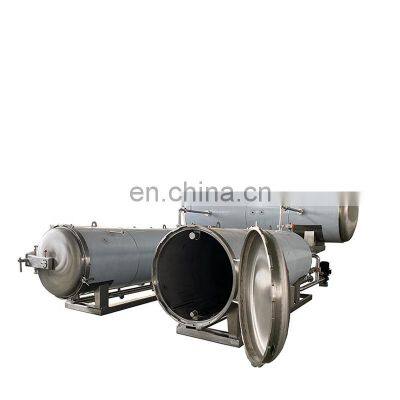 Water steam autoclave sterilizing retort for canned tuna