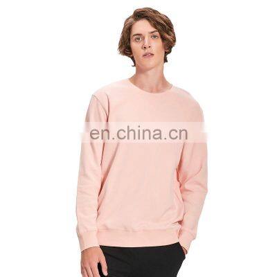 2021 autumn and winter new solid color loose sweater men's shoulder drop long-sleeved round neck sweater