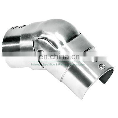 Home Stair Ajustable Slot Tube Connect 304 316 Stainless Steel Railing Solt Pipe Elbow Fittings