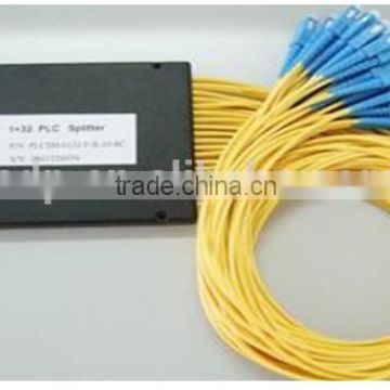 1x8 PLC Passive Fiber Optic Splitter ABS type FTTH passive splitter