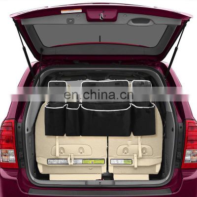 Hot Sale Car Seat Back Trunk Organizer Backseat Hanging Multi Pocket Storage Bag Automobile Travel Stowing Tidying Car Organizer