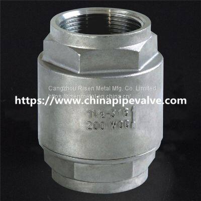 R434 2 Pieces Spring Vertical Check Valve