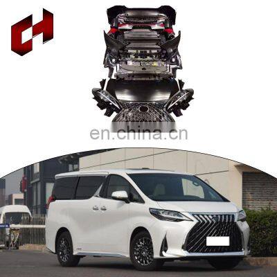 Ch Front Roof Spoiler Front Lip Support Splitter Rods Tail Lamps Car Body Kit For Toyota Alphard 2015-On To Lexus Lm