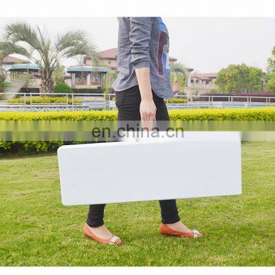 Multifunctional Outdoor High Quality Fold Away Chair White Simple Plastic Folding Chair Lightweight Folding Camping Chair photo-4