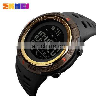 SKMEI 1250 Fashion Pedometer Sport Men's Watch 2019 Smart Watch China Plastic Men Silicone Resin Rubber Round Buckle PU Strap photo-4