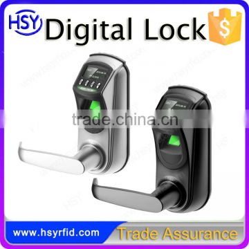 Intelligent Security Hidden Mechanical Key Slot Finger Print Small Digital RFID Lock with Single Latch