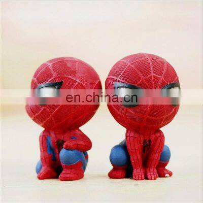 Hot Sale Resin Crafts Spider-man Kid's Gift Doll Furnishing Articles for Home Room Car Ornament Decoration