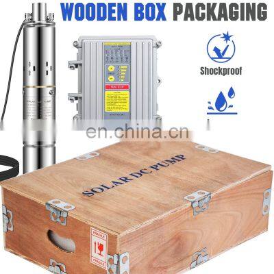 DC Solar Water Pump System Price 1HP 1.5HP 2HP Borehole Submersible Solar Powered Water Pump 3 Inch Brushless photo-5