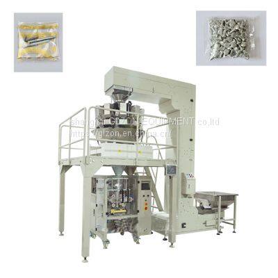 Iron nail weighing and packaging machine