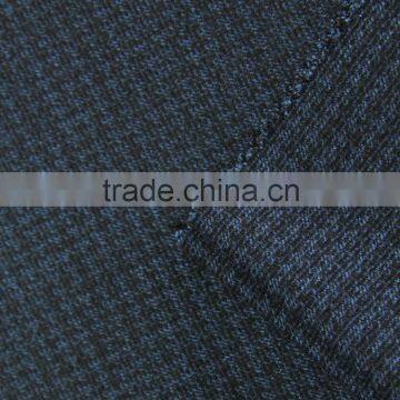 Stock Lot High Quality With Low Price Mini Checked TR Brushed Stretch Fabric for Men Suit photo-3