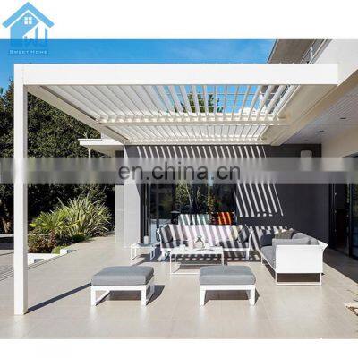 Modern House Design Sun Shade Louvers Roof Waterproof Outdoor Pergola Aluminum