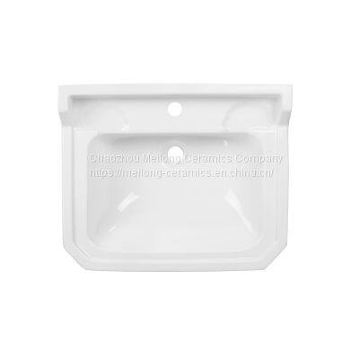 CUPC Bathroom 30 Inches 77cm Rectangle Ceramic Pedestal Sink With Backsplash photo-4