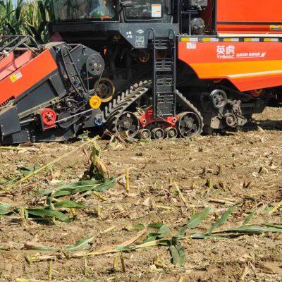 Converting a Harvester to a Triangular Track Semi Chain Track With Good Passability, Anti Sinking and Anti Slip photo-3