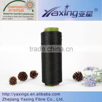 spandex covered polyester textured yarn hand knitting yarn dty yarn