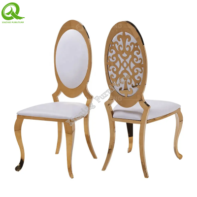 Factory hot sale gold stainless steel dining chairs modern luxury home dining chairs