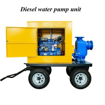 Mobile diesel engine self-priming pump