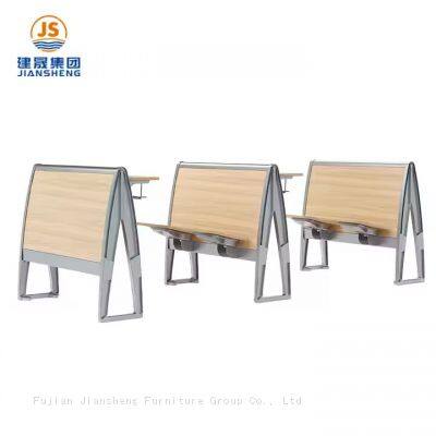 JS Group School and Classroom Lecture Hall Chair With Desk Metal and Wood Frame photo-4