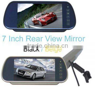 7 inch HD rearview monitor with MP5 player,HD mp5 player(clip on