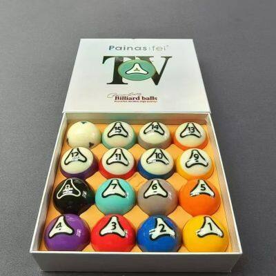 [Panasphere Billiards] Standard Crystal Balls for Black Eight, TV-Grade 16A Crystal Billiard Balls, Chinese-Style Billiards Balls photo-5