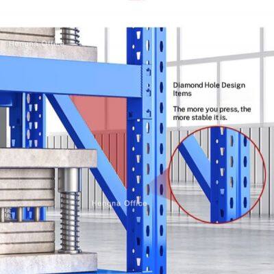 Heavy-duty Industrial Rack FW-ST243 | Triangular Reinforced Bracing & Thickened Columns | 500kg/Level Capacity Mold Storage for Factory Workshops photo-3