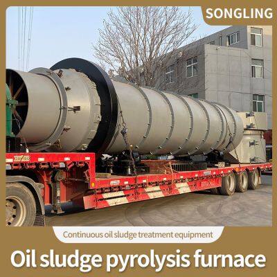 Oil sludge pyrolysis furnace  Contaminated oil sludge thermal decomposition treatment complete equipment  Oxygen-free distillation recovery device