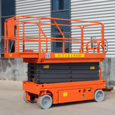 CE & ISO 9001 Certified 6m-16m Electric Hydraulic Scissor Lift With Self-Propelled Function photo-2