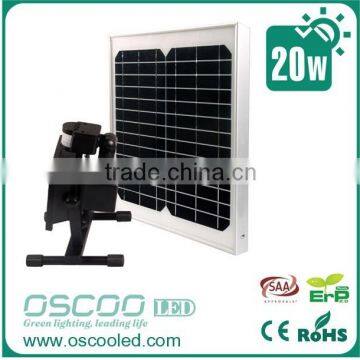 20w outdoor solar power sensor light energy save lighting with sensor for exterior illumination