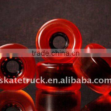 Transparent red Longboard Wheel