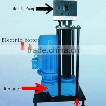 melt pump for recycled plastic extruder