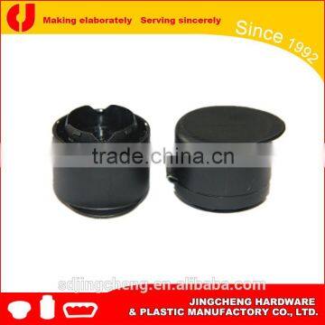 24mm black color plastic screw cap with plastic ring pull