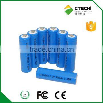 AA Battery IFR14500 li Ion Rechargeable Battery 3.2V 600mah photo-3