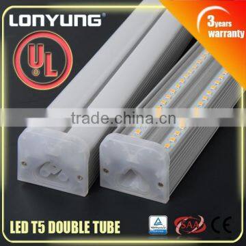 t5 led tube light 1 foot with UL 3000K 6w 6400k doulbe T5 lamp 120v