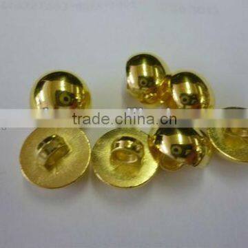 13MM ABS Plastic Gilt Plated Base with Nylon Center White button assemble button Mushroom Button