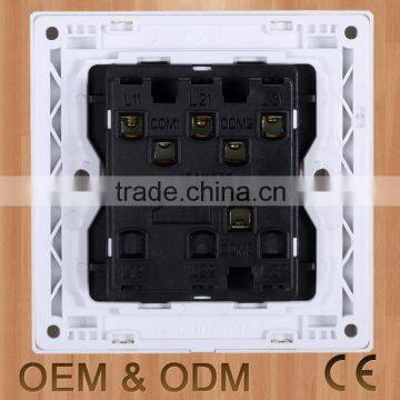 Lastest Wholesales Price BS 2 Gang One Way Switch, Plate Switch, Push Light Switch photo-3