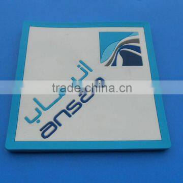 square soft pvc custom coasters for wholesale promotional items